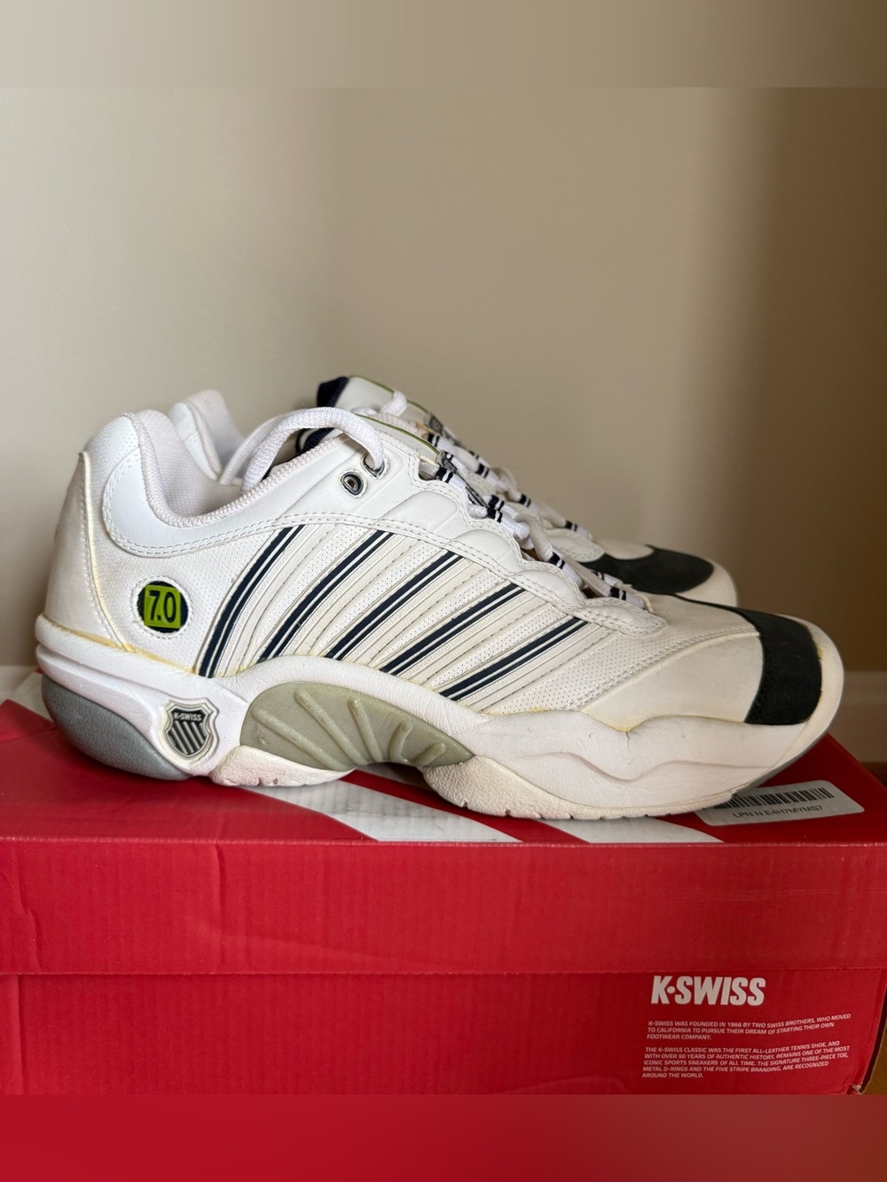 K-Swiss Men's White Tennis Sneaker